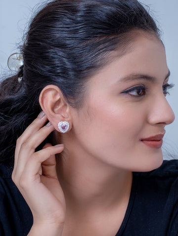 Pink Stone Earrings [ZJSTPS/26005]