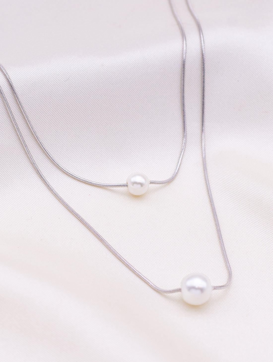 Double-Layer Silver Chain [ZJSCH/24031]